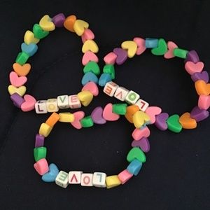 5/$25 Kids bracelets saying love